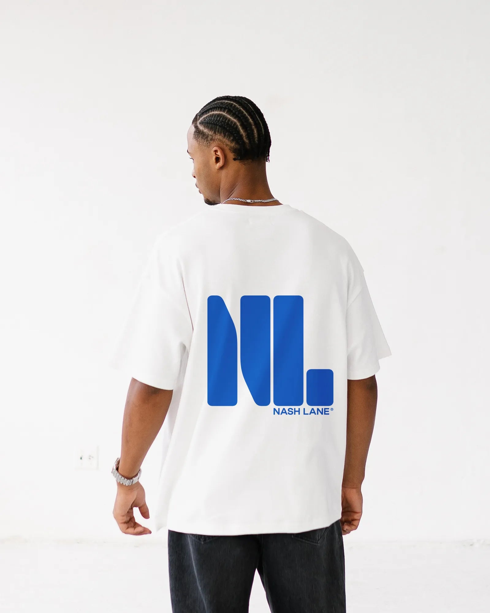 Icon Tee White/Blue