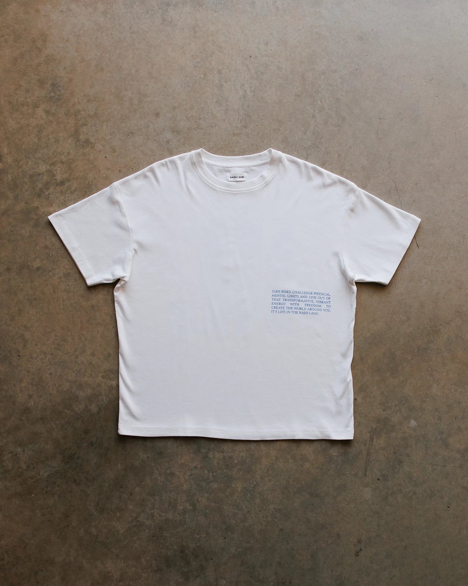 Icon Tee White/Blue