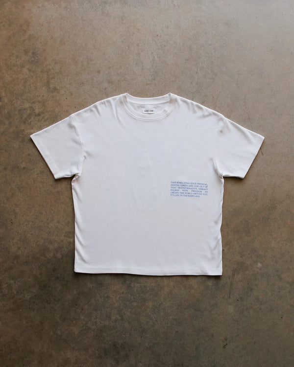 Icon Tee White/Blue