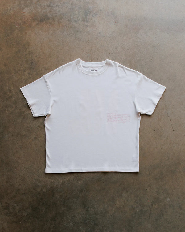 Icon Tee White/Pink