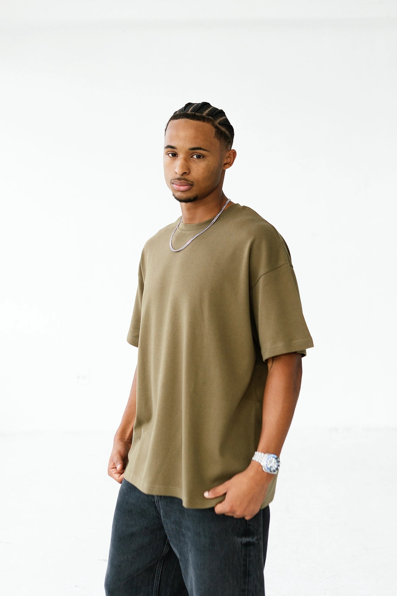 Blank Tee Forest Green